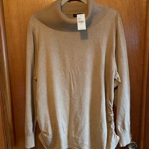 NWT Lane Bryant Cowl Neck Ribbed Top